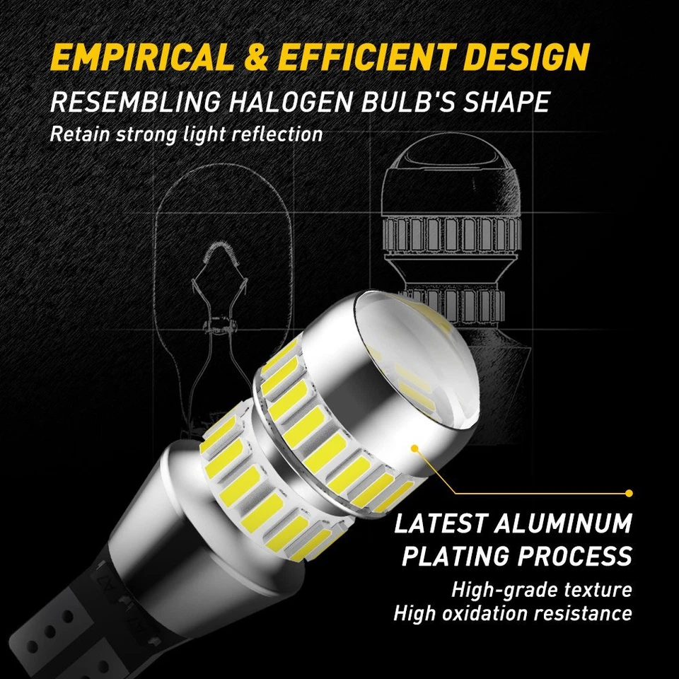 Подходит для Toyota 4Runner 2001-2021 светодиодный задний резервный фонарь 6000K яркий белый 912 921 - Изображение 3 из 4