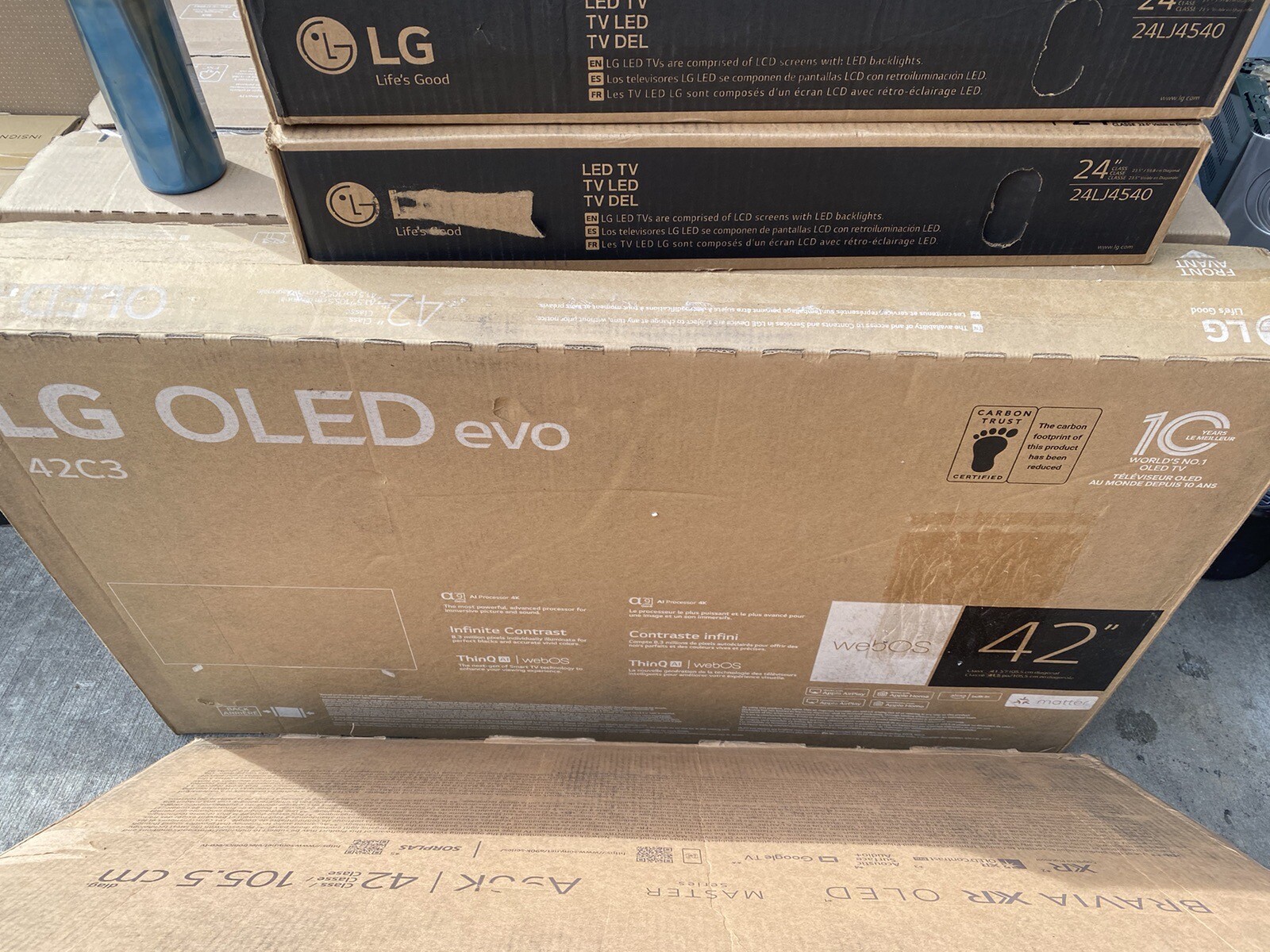 LG 42&amp;amp;amp;#034; OLED Evo C3 4K Smart TV 2023 with Magic Remote OLED42C3P-NEW SEAL OPEN