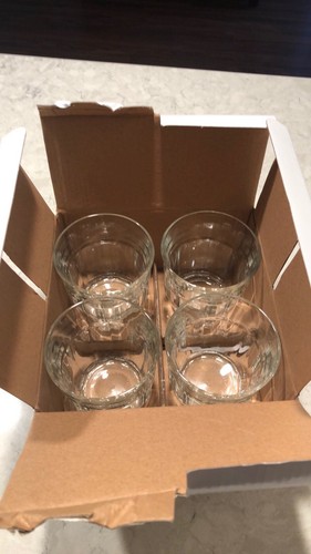 Libbey Picadilly 9 oz set di 4 bicchieri in vetro trasparente bianco confezione al dettaglio nuovi - Foto 3 di 4