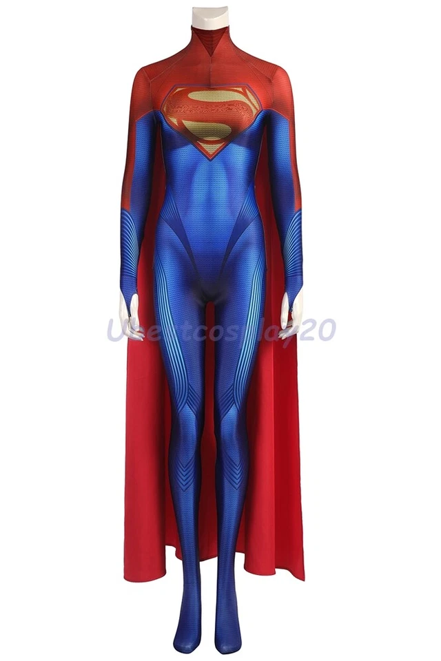 The Flash Supergirl Costume Cosplay Jumpsuit - Image 3 of 4