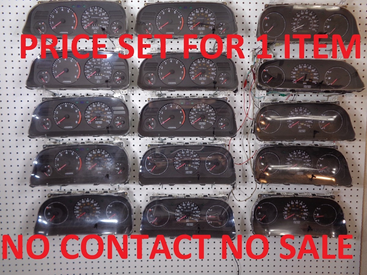 S2098 OEM 93-97 Toyota Corolla Instrument Cluster Speedometer 161