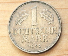 1956 F Germany 1 Mark