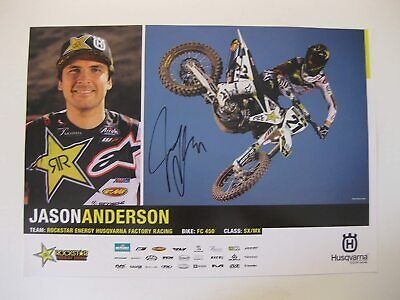 Jason Anderson, supercross, motocross, signed, autographed, 11x17 Poster, COA will be included. Jason Anderson, supercross, motocross, signed, autographed, 11x17 Poster, COA will be included.