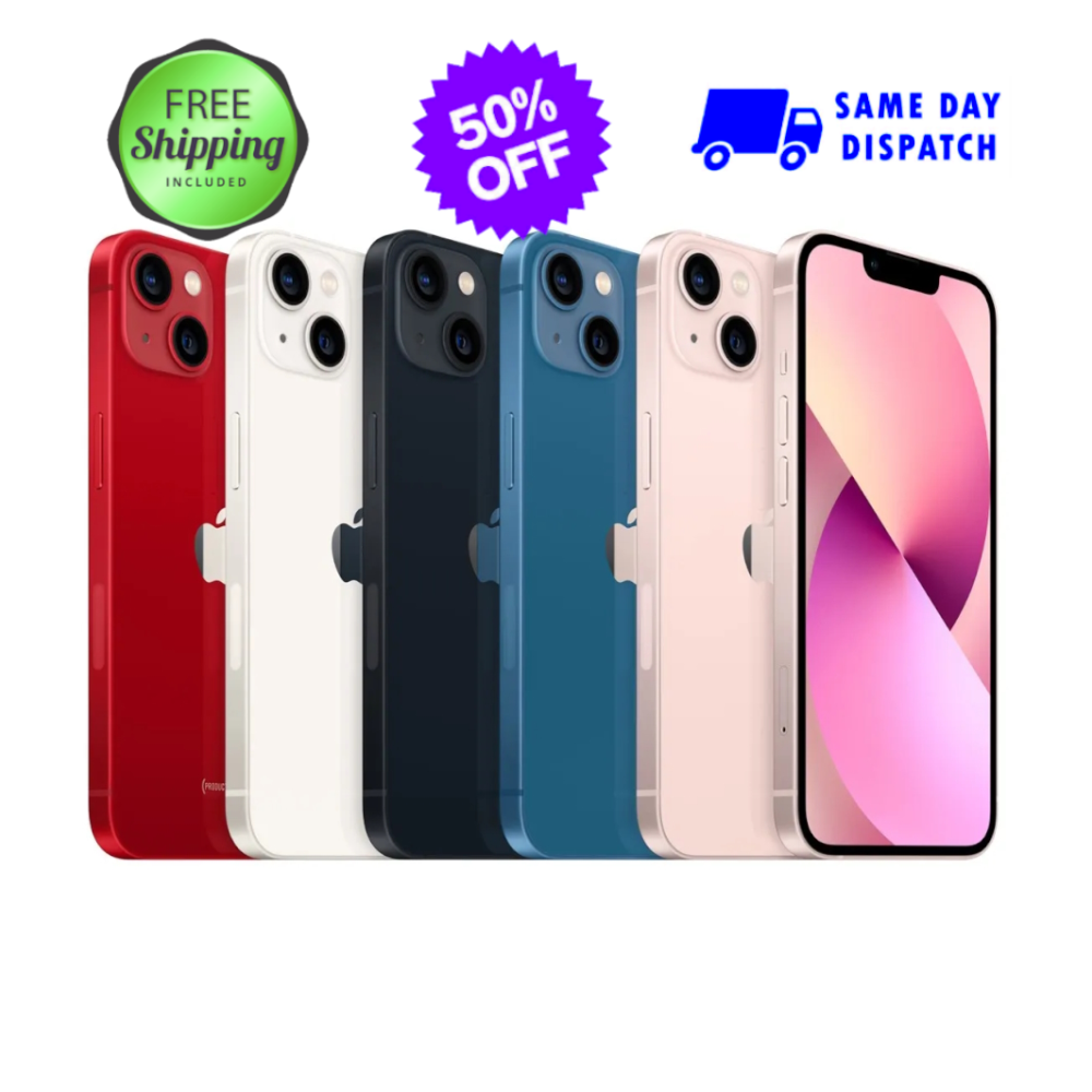 Apple iPhone 13 256GB-128GB 5G Unlocked T-Mobile Verizon AT&T Used