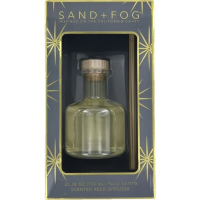 Sand + Fog Palo Santo Scented Reed Diffuser California Coast Inspired 750ml