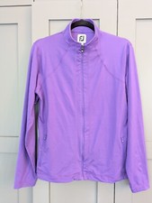 FootJoy Full ZIP Golf Athletic Jacket Women's Size Medium M Stretchy Fit Purple