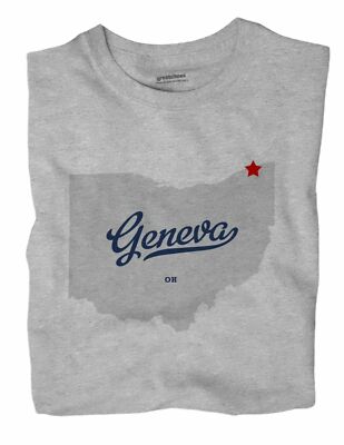 Geneva Ohio OH T-Shirt MAP