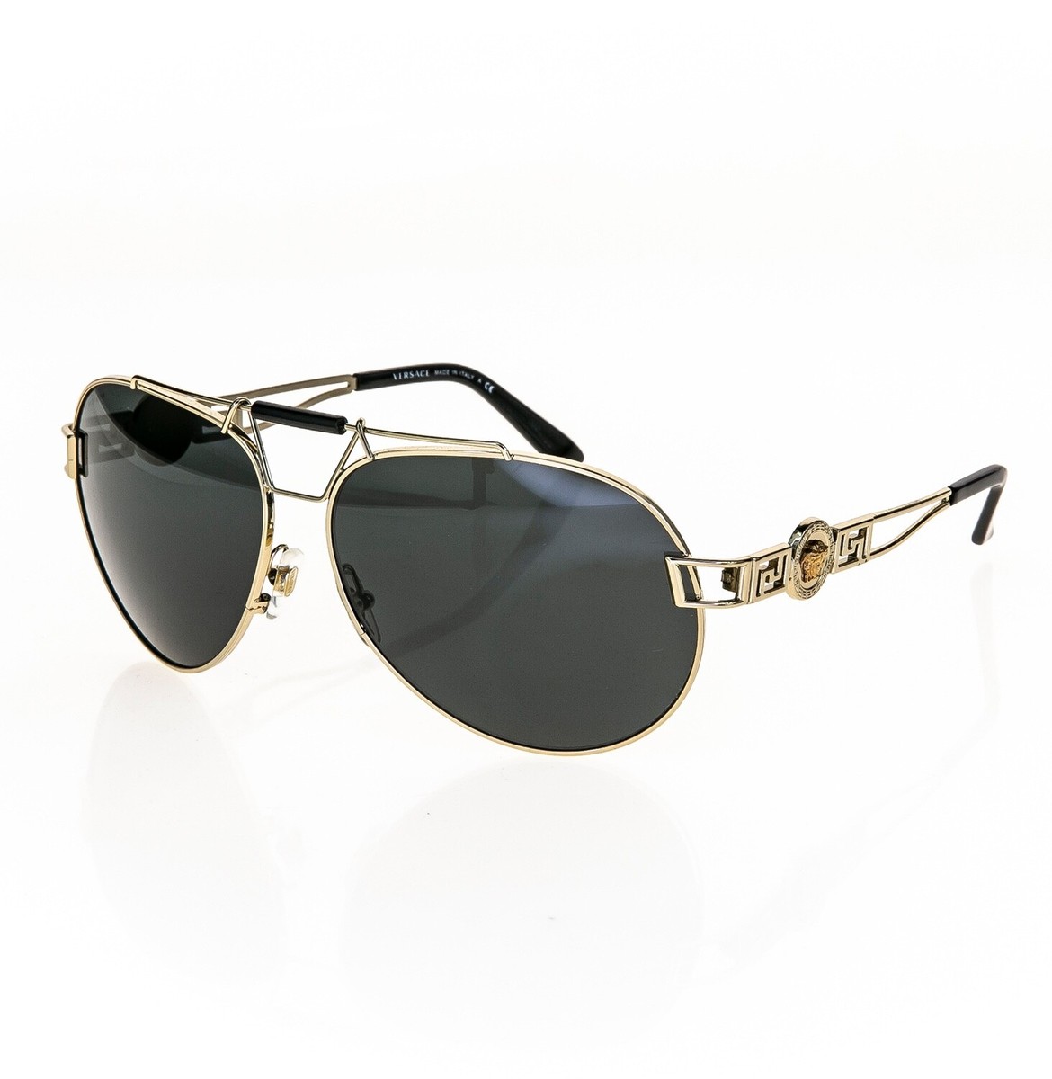 VERSACE Wire RocK Pilot Medusa 2160 Red Gold VE2160 Aviator Sunglasses Unisex s-l1200.jpg main image 4