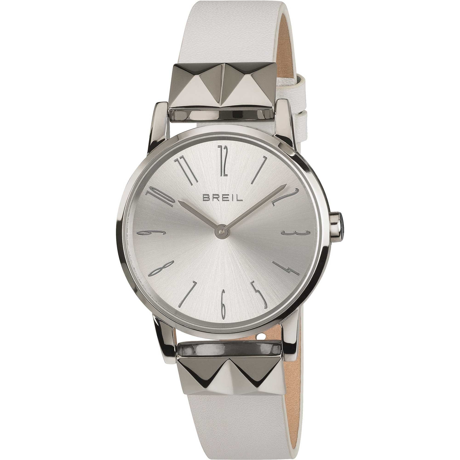 Orologio Donna BREIL ROCKERS TW1711 Vera Pelle Bianco Silver Sub 50mt NEW
