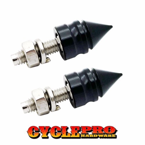 Chrome Spke Bllet Alumnum Lcense Plate Frame Tag Bolts Screw 4PCS for Harley | eBay