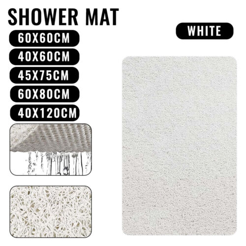 Shower Mat Rug Anti Slip Loofah Bathroom Bath Mat Carpet Water Drains Non Slip - Picture 20 of 21