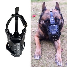 Strong Real leather Dog Muzzle German Shepherd and Other U    
