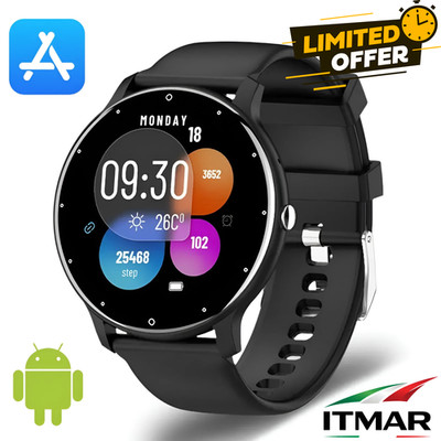 Smartwatch Uhr Bluetooth Android IOS Sport Fitness Anrufe Gesundheit Unisex