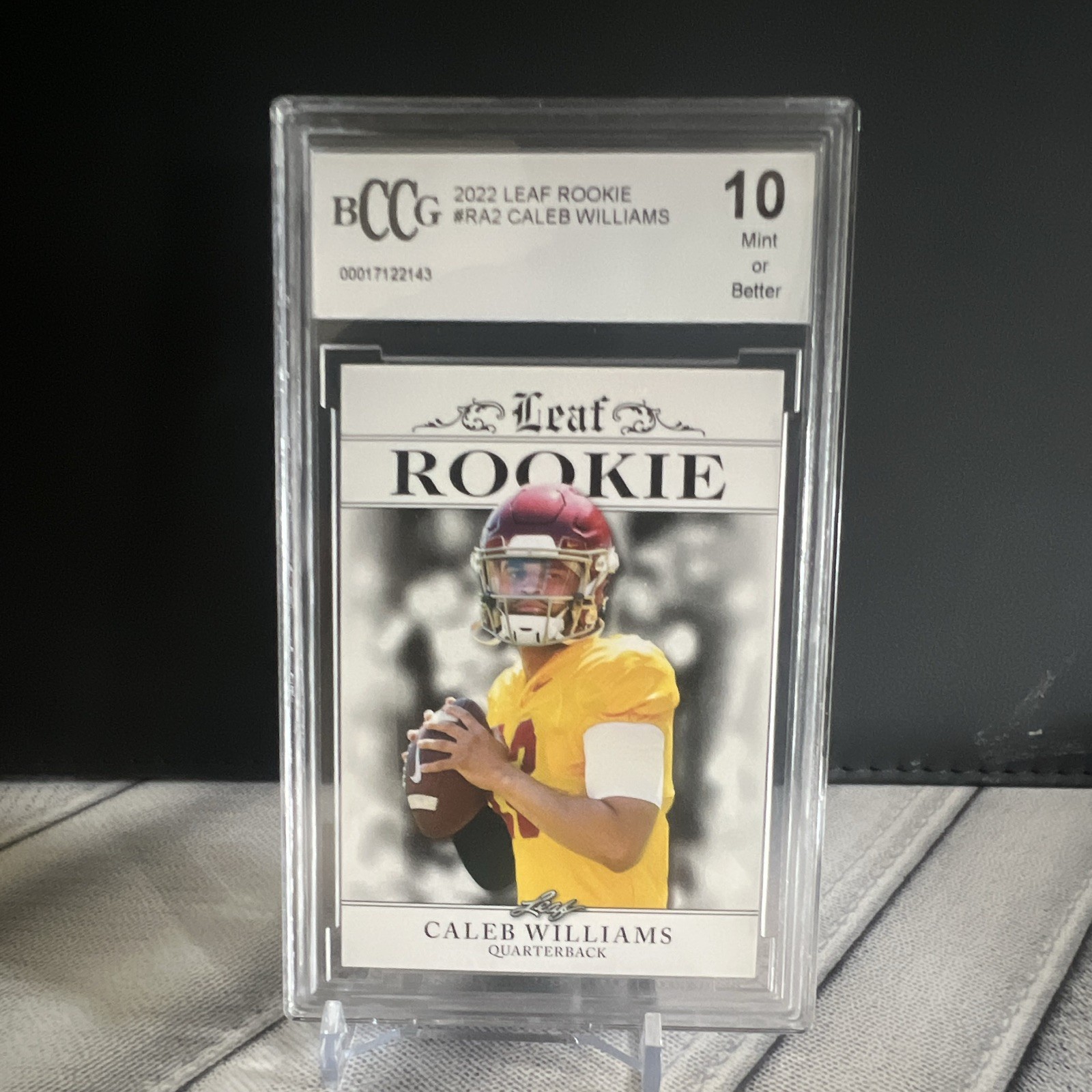 Leaf 2022 Rookie Caleb Williams Rookie BCCG 10 #RA-2 USC Trojans Football