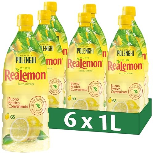ReaLemon Lemon Juice 6 x 1L - Tasty, Practical,  Assorted sizes 