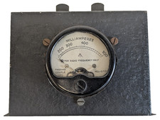 Vintage Air Ministry RAF WW2 Milliamperes Microamperes Gauges Radio Frequency