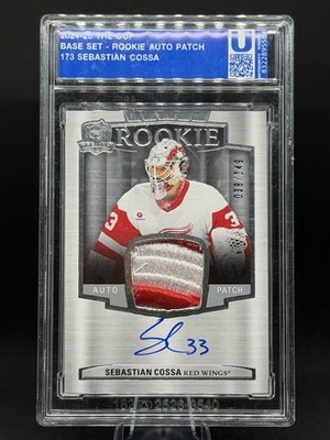 2024-25 Upper Deck The Cup Sebastian Cossa /249 Inscribe RPA #173 Red Wings