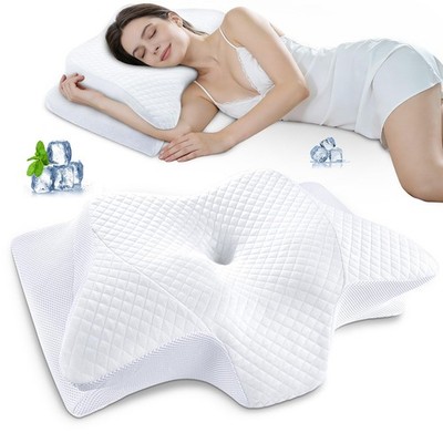 Nackenkissen Memory Foam Orthopädisches Kissen, Ergonomisches Kopfkissen Nack...