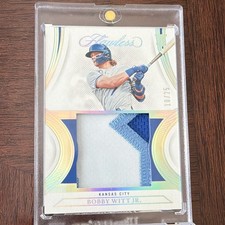 2022 Panini Flawless Bobby Whit Jr 3-Color Patch, 10/25 Game Worn No.P-BWJ