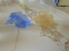 (4) Daum France Pâte de Verre  Frosted Glass Horse Head Sculptures — Signed