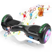 Hoverboard Self-Balancing Electric Bluetooth E-Scooter for Kids Light-UP Wheels