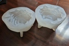 Silicone Peony Flower Resin Molds 2pc  Epoxy Soap Candle DIY Crafts
