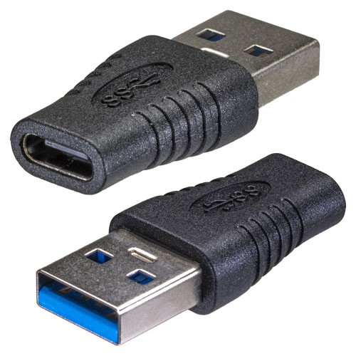 Cablenet USB 3.1c Female - USB3.0 A Male Black Adaptor