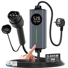 Goneo Cavo Ricarica Auto Elettrica Tipo 2 Schuko 16A 3,68kw Monofase 5m | - Miniatura 1