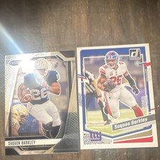 Panini Saquon Barkley Prizm Donruss Card Lot NFL - 2 Cards