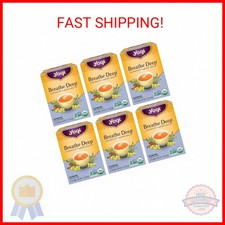 Yogi Tea Breathe Deep Tea - 16 Tea Bags per Pack 6 Packs - Organic Respiratory