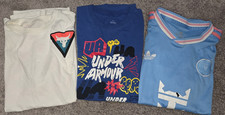 Lot Of 3 Boys T-Shirts - Under Armour 2 Adidas 1 - Size Youth Large