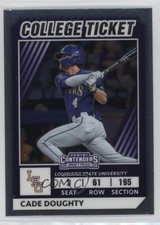 2022 Panini Elite Extra Edition College Tickets Optic Cade Doughty #CTO-29 06z2