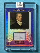James Monroe 2025 Eternal 07/75 Patch Revelation Authentic History Relic -DD212