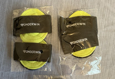 Wonderwin Compression Sleeves, 2 Sleeves, Cushioned Foot Relief Black/Green