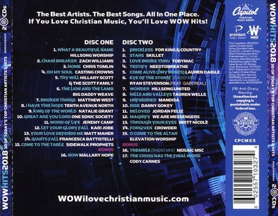VARIOUS ARTISTS WOW HITS 2018 NEW CD
