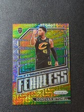 2022-23 Panini Prizm - Fearless Donovan Mitchell #4 Mojo /25