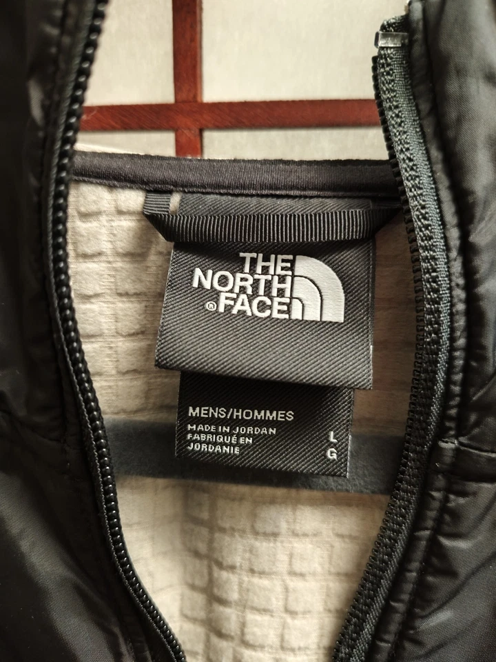 Chaqueta con capucha North Face Flashdry para hombre talla grande negra y tostada/arena excelente Foto 3 de 4