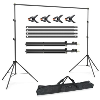 LINCO Lincostore Backdrop Support Stand Kit 10x6.5ft Adjustable Photography S...