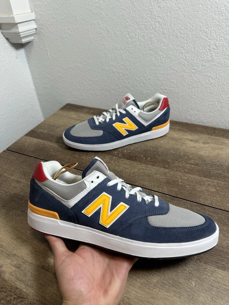 New Balance 574 Navy Orange for Sale | Authenticity Guaranteed | eBay