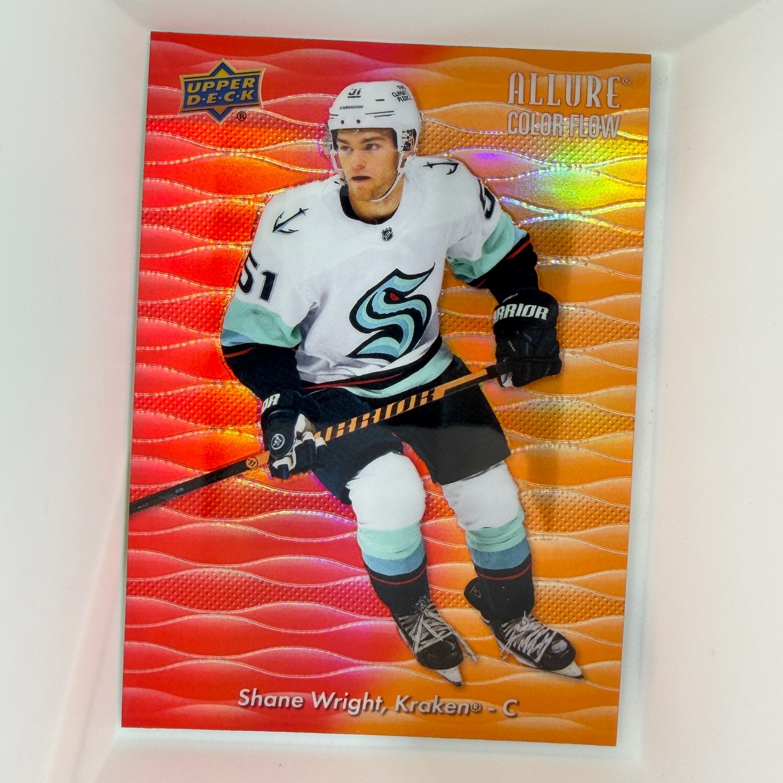 2023-24 Upper Deck Allure - Color Flow Shane Wright #CF-11 Red Orange
