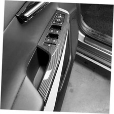 Window Switch Panel Trim Covers Compatible with Kia EV6 Carbon Fiber Pattern