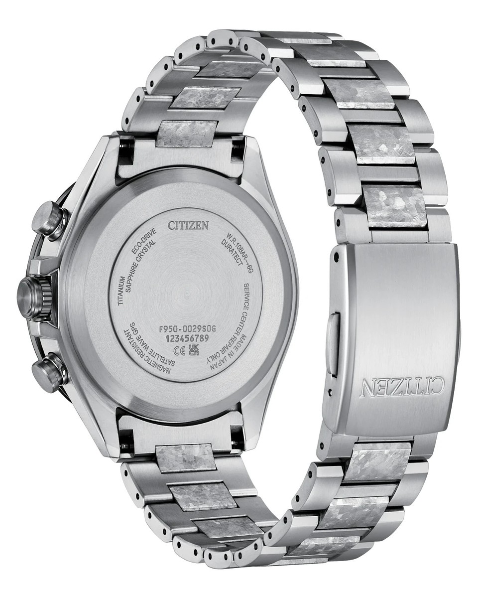 Citizen Men's Attesa Chronograph Alarm Silver Eco-Drive Watch 44MM