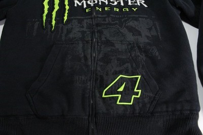 ラッキー Fox Racing x Monster Energy Ricky Carmichael Full Zip Hoodie Sz L