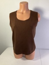 WHITE STAG BrownSleeveless Sweater Top. Size Large. Excellent Condition.
