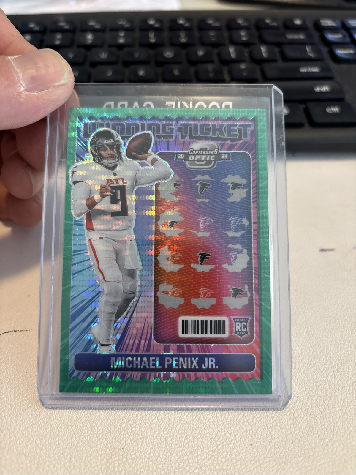 Michael Penix Panini Contenders Optic Winning Tickets #WTMPJ Base