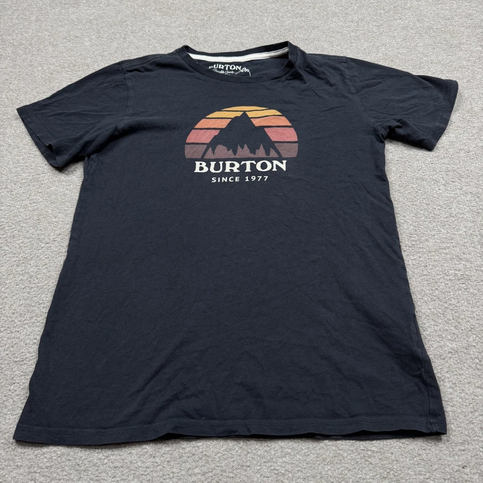 Camisa Burton Niño Talla L Negra Manga Corta Cuello Redondo Aire Libre Senderismo JUVENTUD Foto 2 de 4