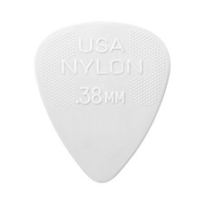 Jim Dunlop Nylon Standard Pick .38MM - 12 Pack .38mm, Black