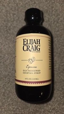 Elijah Craig Bourbon Espresso Old Fashioned Cocktail Syrup (Up To 11 Available)