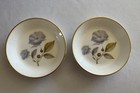 Vintage Royal Worcester Blau Mohn Schmuckstück/Butterdose 2er Set