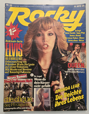 Amanda Lear / Queen/ Jeane Fonda/Iggy Pop/Elvis Presley  - Pop Rocky 23/1978